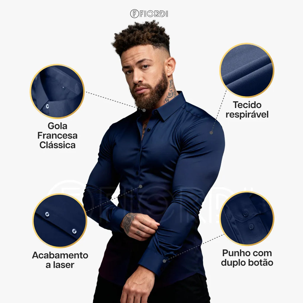Camisa Social Masculina Ultra Tech