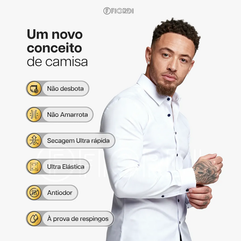 Camisa Social Masculina Ultra Tech