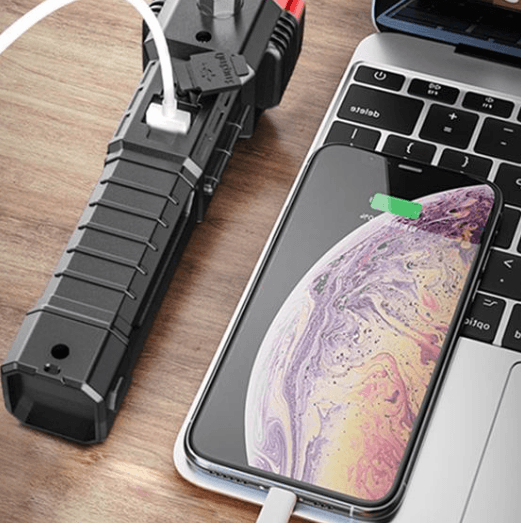 Lanterna Falcon 5 em 1 Tática com PowerBank Integrado - Mega Potente