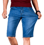 Bermuda Masculina Jeans Premium Slim - Super Confortável