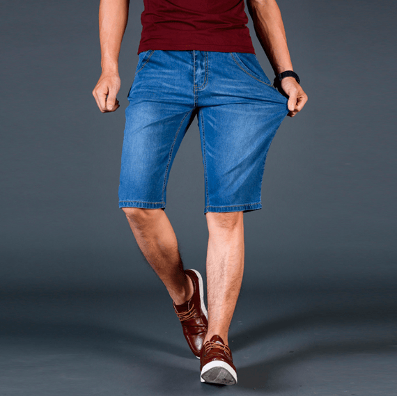 Bermuda Masculina Jeans Premium Slim - Super Confortável