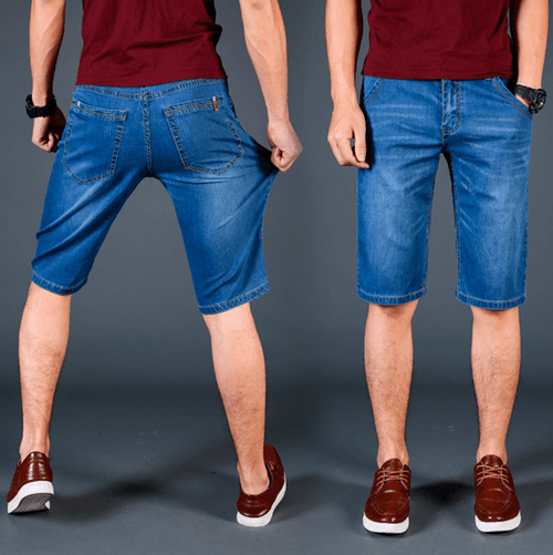 Bermuda Masculina Jeans Premium Slim - Super Confortável