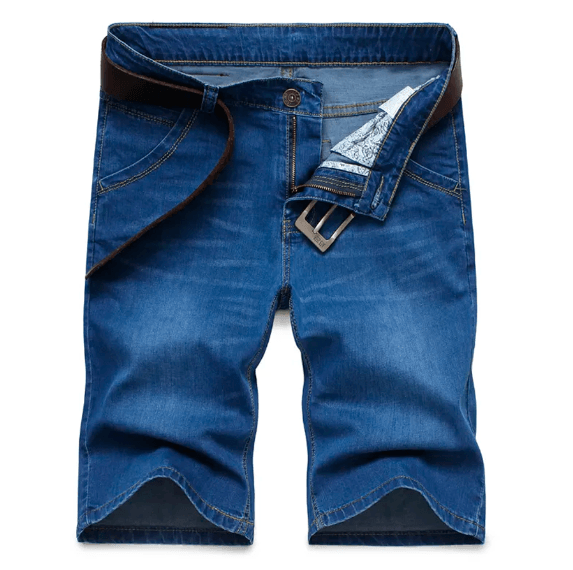 Bermuda Masculina Jeans Premium Slim - Super Confortável