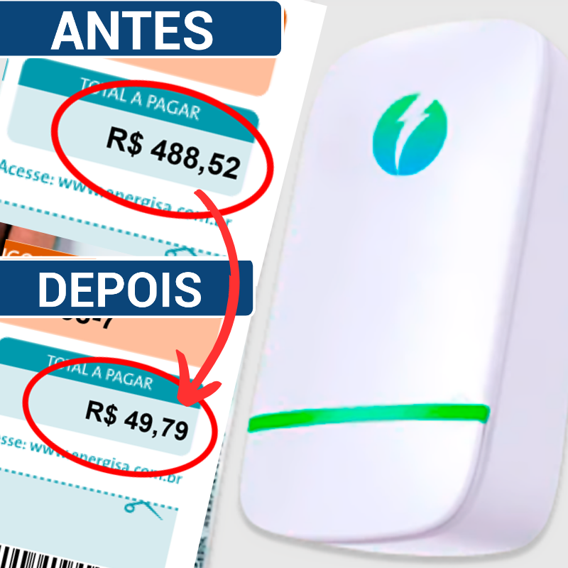 Economizador de Energia Elétrica Light Max - Poupe na Conta de Luz