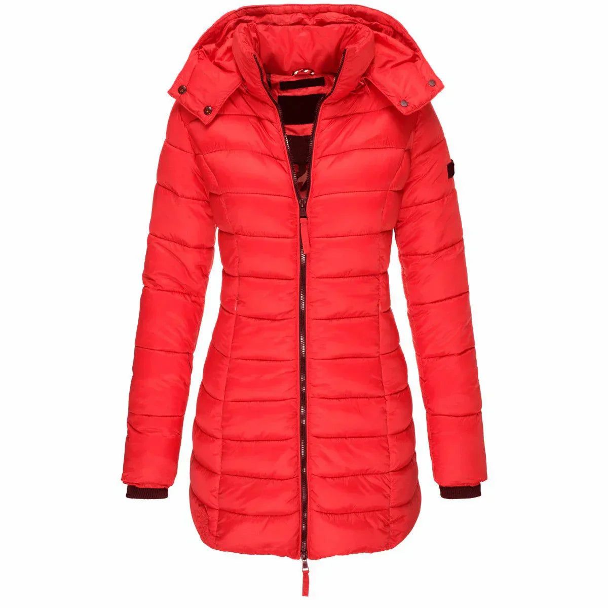 Casaco Feminino de Inverno com Capuz e Zíper - Acolhedor, Elegante e Leve