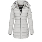Casaco Feminino de Inverno com Capuz e Zíper - Acolhedor, Elegante e Leve