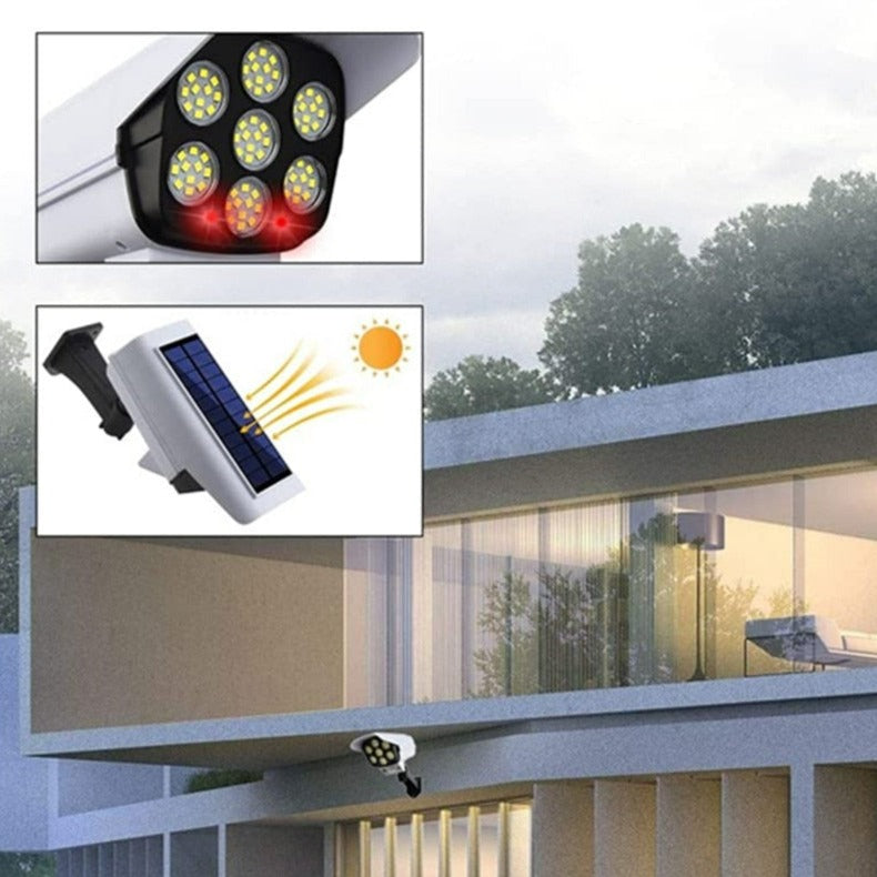 Câmera Holofote Solar Vision - Sua Família Segura
