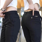 Calça Feminina Social Em Seda Gelo | LuxeFit