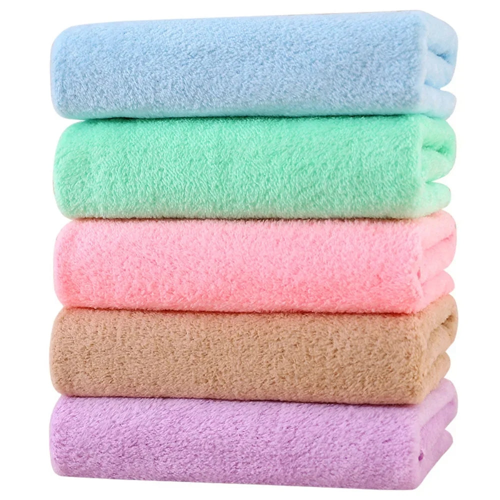 Kit 5 Toalhas de Rosto e Mãos Macias e Super Absorventes | CoralSoft