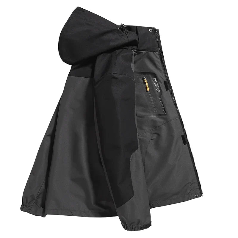 Jaqueta Masculina 3 em 1 com Forro Fleece Impermeável Corta-Vento