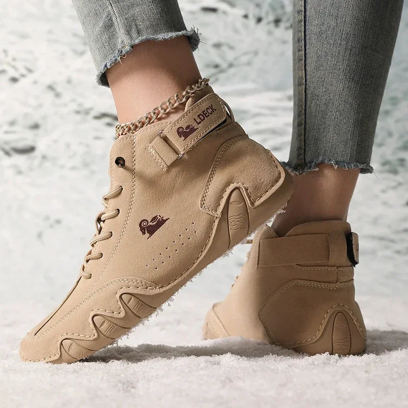 Bota Feminina Retrô Design Trendy Antiderrapante