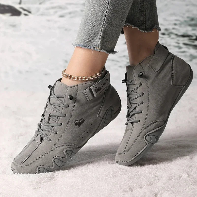 Bota Feminina Retrô Design Trendy Antiderrapante
