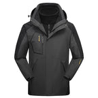 Jaqueta Masculina 3 em 1 com Forro Fleece Impermeável Corta-Vento
