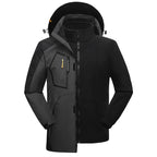 Jaqueta Masculina 3 em 1 com Forro Fleece Impermeável Corta-Vento