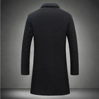 Jaqueta Longa Masculina de Inverno Lã Premium