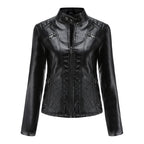 Jaqueta Feminina Casual com Zíper Estilo Streetwear