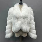 Casaco Feminino com Gola Alta Peluciado Para Inverno