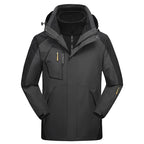 Jaqueta Masculina 3 em 1 com Forro Fleece Impermeável Corta-Vento