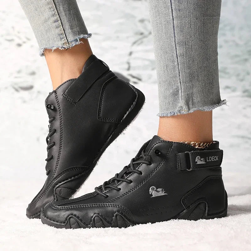 Bota Feminina Retrô Design Trendy Antiderrapante
