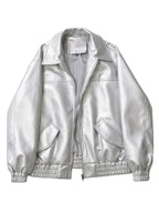 Casaco Feminino Curto em Faux Leather com Toque Vintage