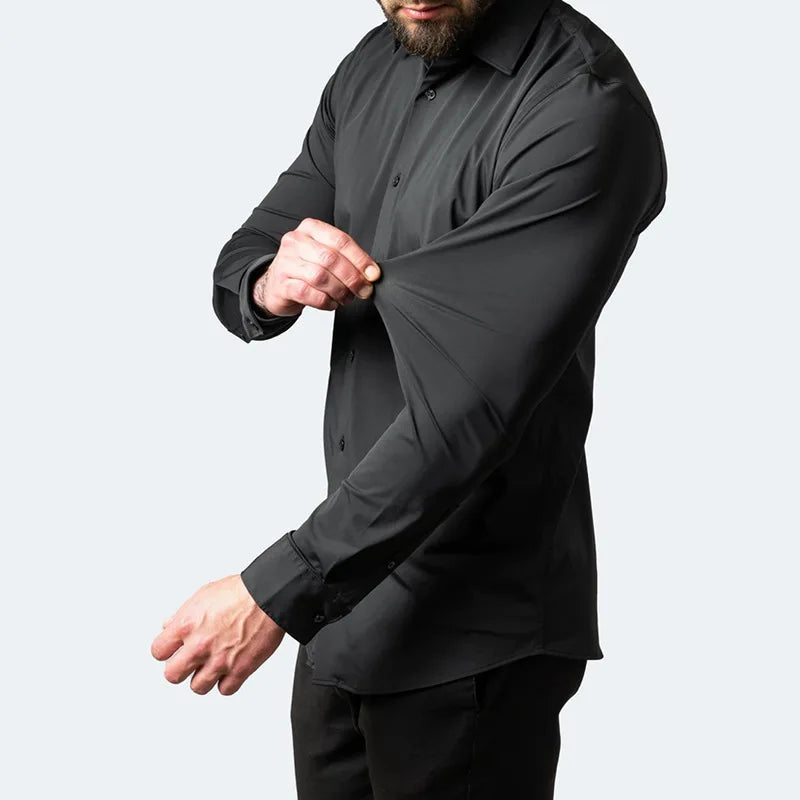 Camisa Slim Fit Social que Não Amarrota ConfortSlim