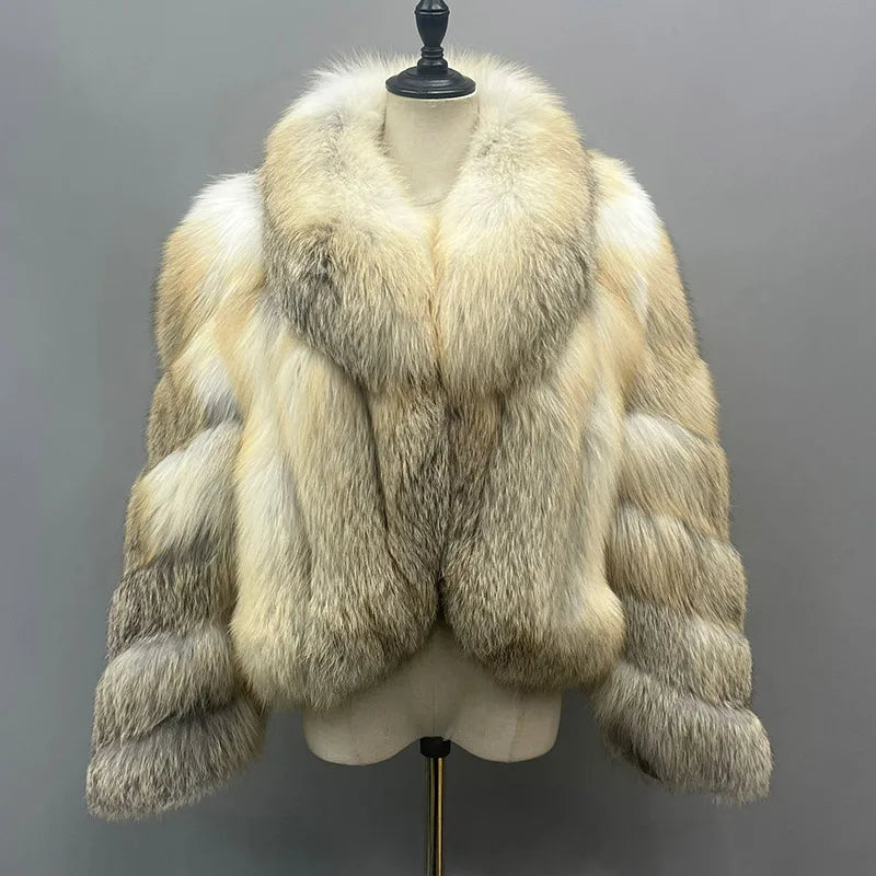 Casaco Feminino com Gola Alta Peluciado Para Inverno