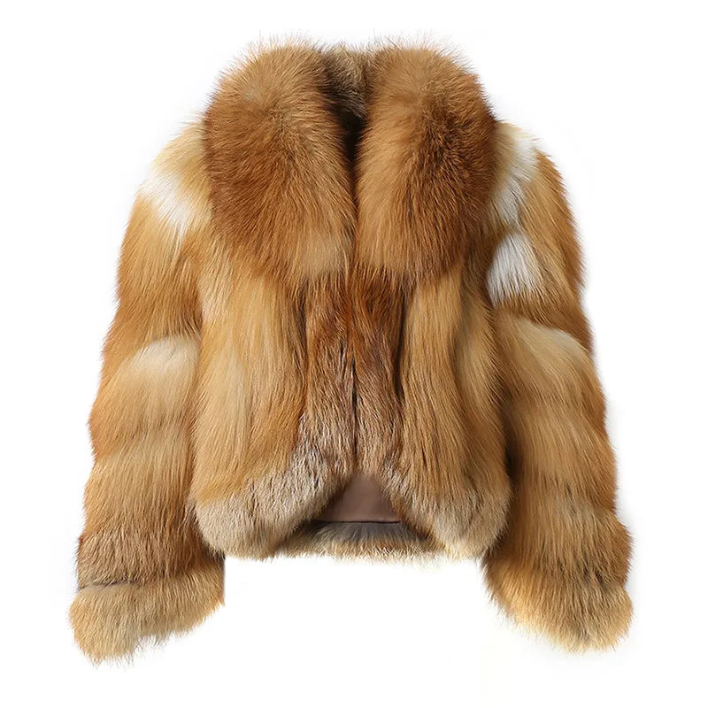 Casaco Feminino com Gola Alta Peluciado Para Inverno