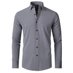 Camisa Slim Fit Social que Não Amarrota ConfortSlim