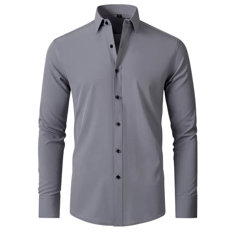 Camisa Slim Fit Social que Não Amarrota ConfortSlim