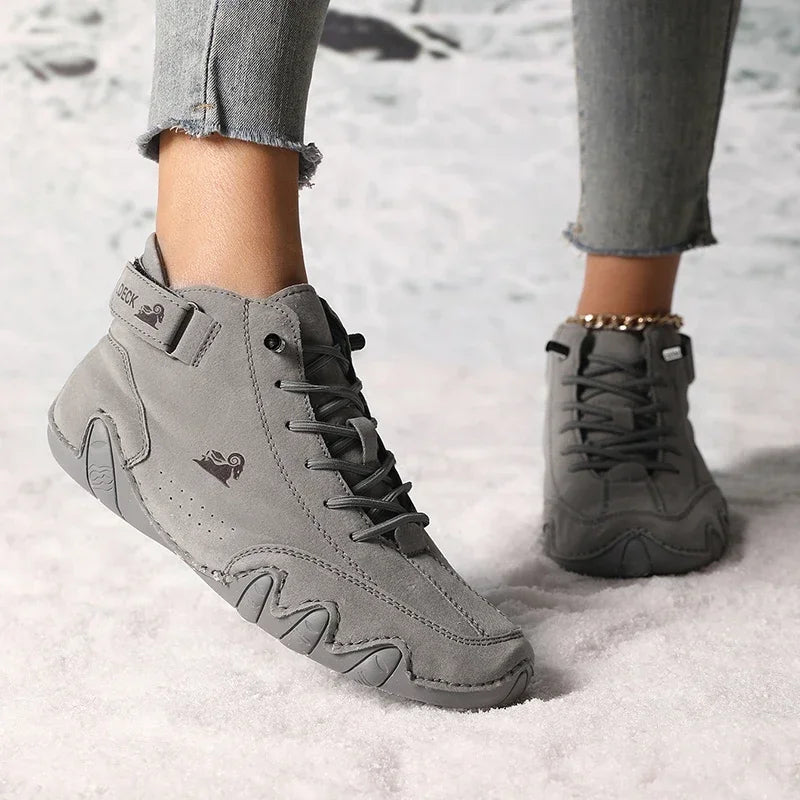 Bota Feminina Retrô Design Trendy Antiderrapante