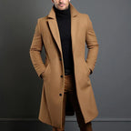 Jaqueta Longa Masculina de Inverno Lã Premium