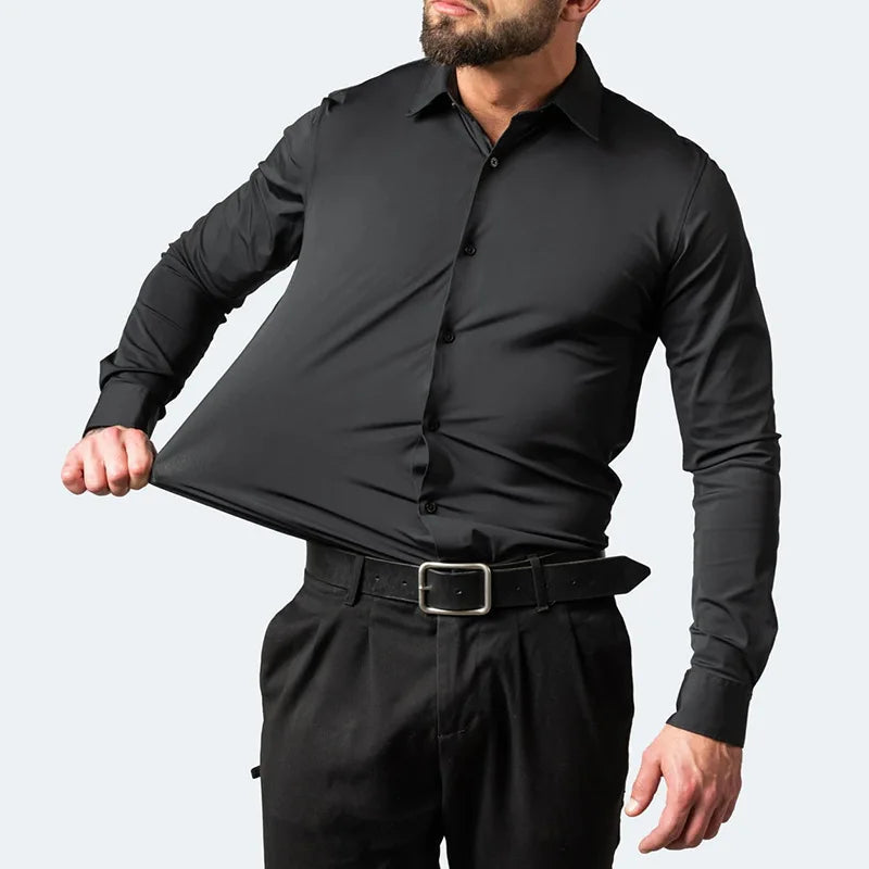 Camisa Slim Fit Social que Não Amarrota ConfortSlim