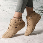 Bota Feminina Retrô Design Trendy Antiderrapante