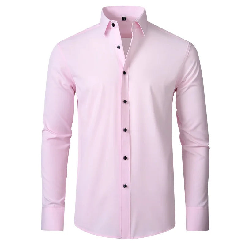 Camisa Slim Fit Social que Não Amarrota ConfortSlim