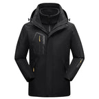 Jaqueta Masculina 3 em 1 com Forro Fleece Impermeável Corta-Vento