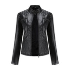 Jaqueta Feminina Casual com Zíper Estilo Streetwear
