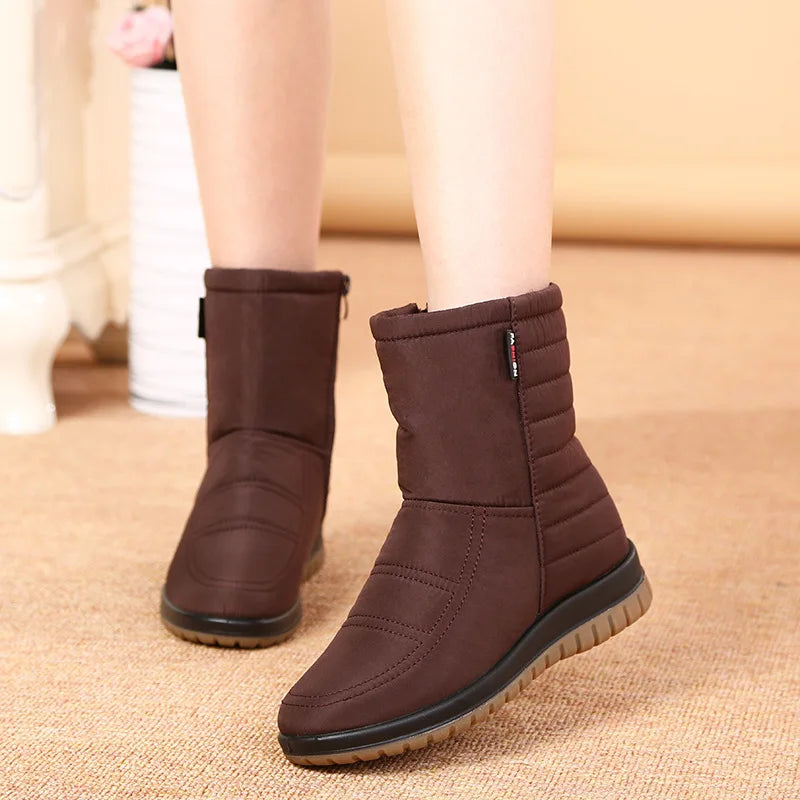 Bota Curta Feminina Para Inverno Impermeável Antiderrapante Proteção e Conforto