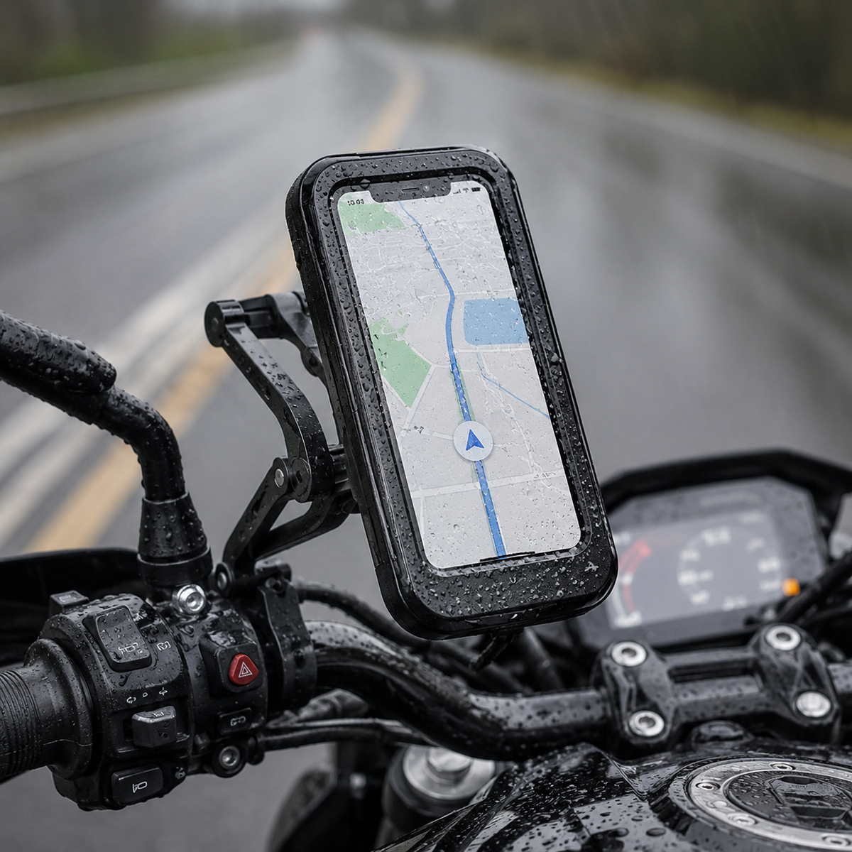 Suporte Articulado para Celular Impermeavel Universal para Moto e Bicicleta