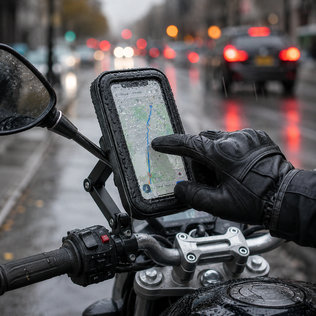 Suporte Articulado para Celular Impermeavel Universal para Moto e Bicicleta