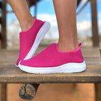 Tênis Feminino Estilo Meia Slip On Flexível