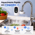 Torneira Elétrica Com Aquecimento Rápido - AquaLux Digital