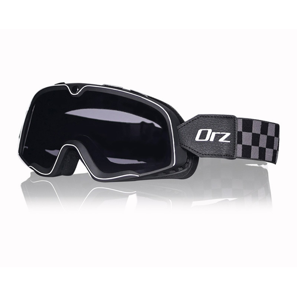 Óculos Retrô para Motociclistas com Lentes Espelhadas Antirreflexo