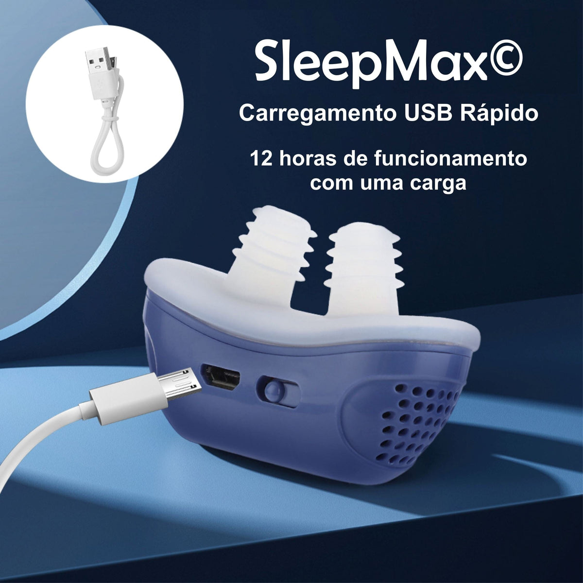 Dispositivo Anti Ronco Eletrônico Mini CPAP - SleepMax