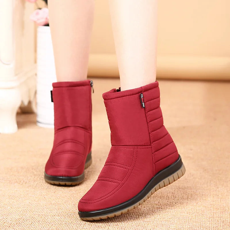 Bota Curta Feminina Para Inverno Impermeável Antiderrapante Proteção e Conforto