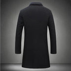 Jaqueta Longa Masculina de Inverno Lã Premium