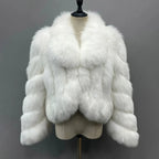 Casaco Feminino com Gola Alta Peluciado Para Inverno