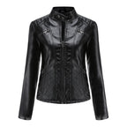 Jaqueta Feminina Casual com Zíper Estilo Streetwear