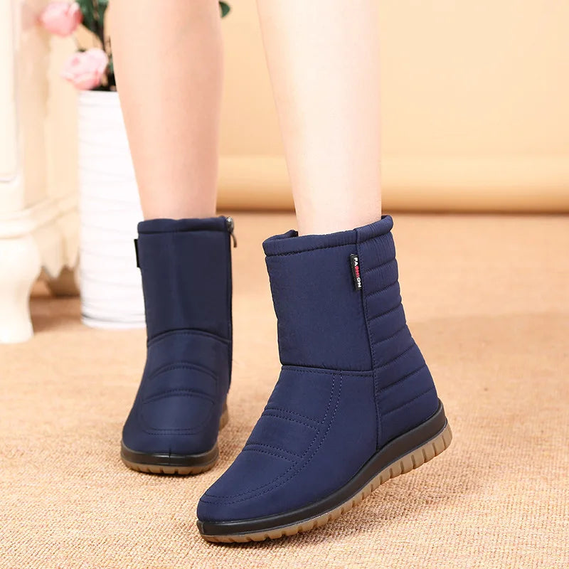 Bota Curta Feminina Para Inverno Impermeável Antiderrapante Proteção e Conforto