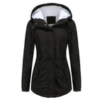 Jaqueta Parka Feminina Forrada com Lã para Inverno Glacier
