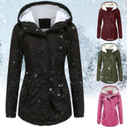 Jaqueta Parka Feminina Forrada com Lã para Inverno Glacier
